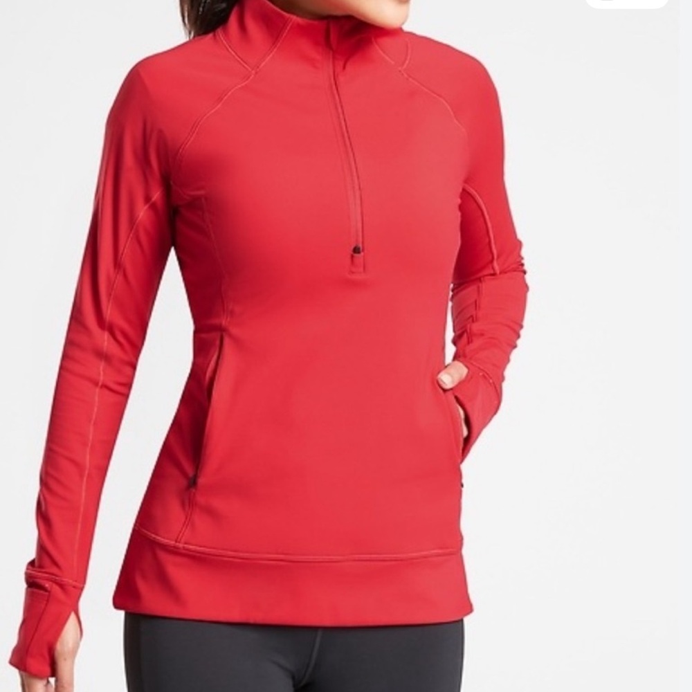 Athleta half zip LS top sz Medium